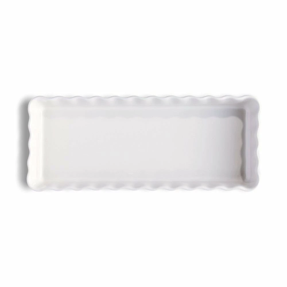 Emile Henry 13.6" X 5.1" Slim Tart Dish | Flour 4 Emile Henry 13.6" X 5.1" Slim Tart Dish | Flour - Image 2