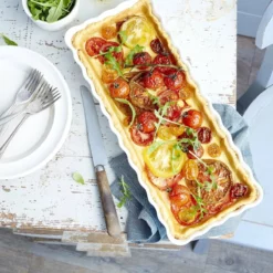 Emile Henry 13.6" X 5.1" Slim Tart Dish | Flour 15 Emile Henry 13.6" X 5.1" Slim Tart Dish | Flour -Baking pan Shop flourtart6