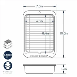 Nordic Ware 3-Piece Broil & Bake Set 9 Nordic Ware 3-Piece Broil & Bake Set -Baking pan Shop jhguy76 2