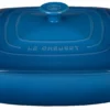 Le Creuset 2.75 Qt. Square Covered Casserole | Marseille Blue -Baking pan Shop lc 2.75qt covered square casserole dish marseille blue