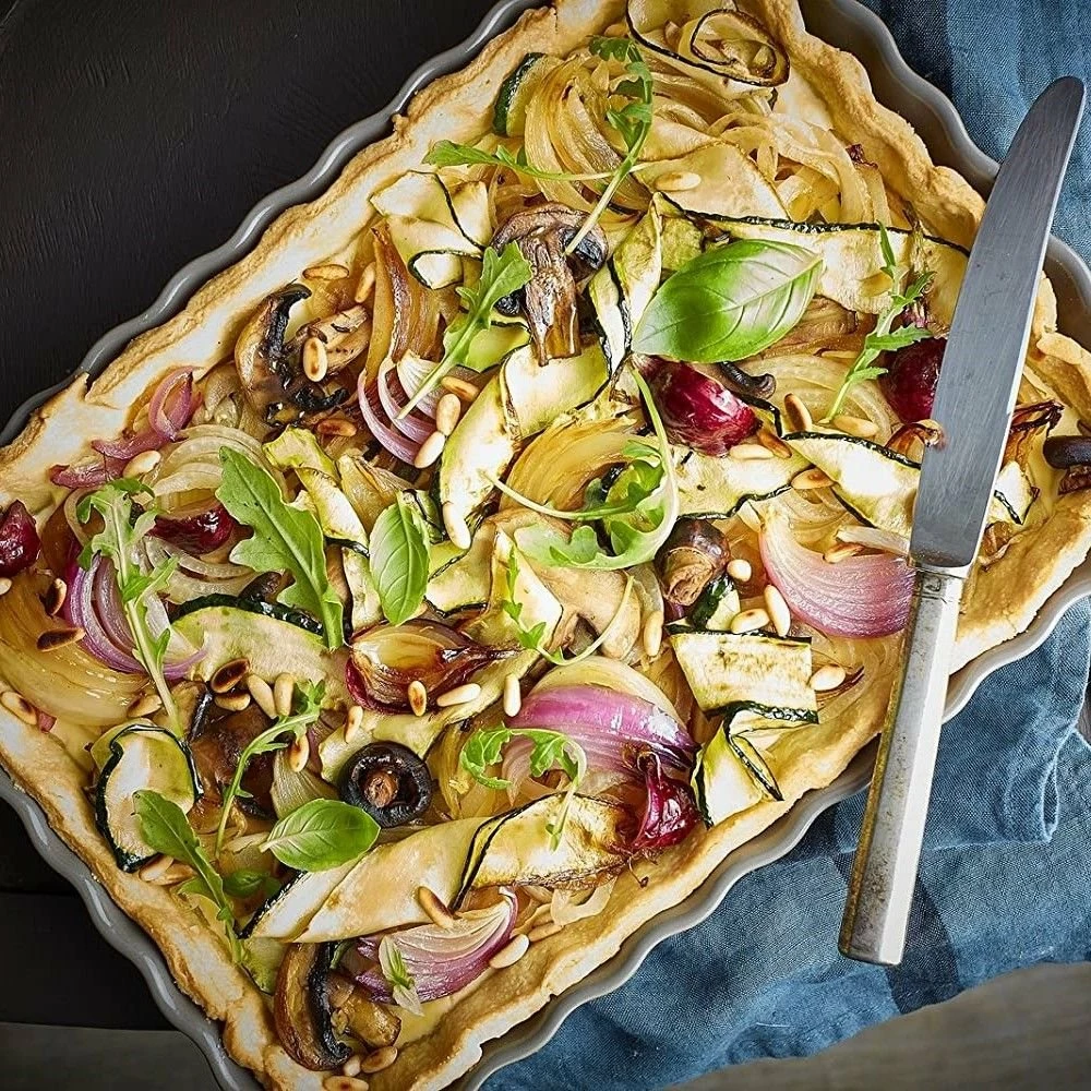 Emile Henry 13.4" X 9.5" Rectangular Tart Dish | Charcoal 4 Emile Henry 13.4" X 9.5" Rectangular Tart Dish | Charcoal - Image 2