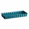 Emile Henry 13.6" X 5.1" Slim Tart Dish | Mediterranean Blue -Baking pan Shop medtart2