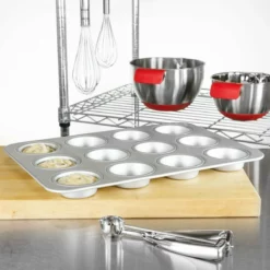 Fat Daddio's Muffin Pan 12 Rounds 11" X 16" Frame 11 Fat Daddio's Muffin Pan 12 Rounds 11" X 16" Frame -Baking pan Shop mfn std lifestyle fatdaddios