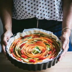 Emile Henry 9" Deep Tart Dish | Blue Flame -Baking pan Shop njsfdia783 1 1