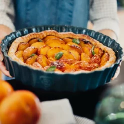 Emile Henry 9" Deep Tart Dish | Blue Flame -Baking pan Shop njsfdia783 2