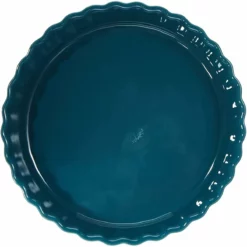 Emile Henry 9" Deep Tart Dish | Blue Flame -Baking pan Shop njsfdia783 4