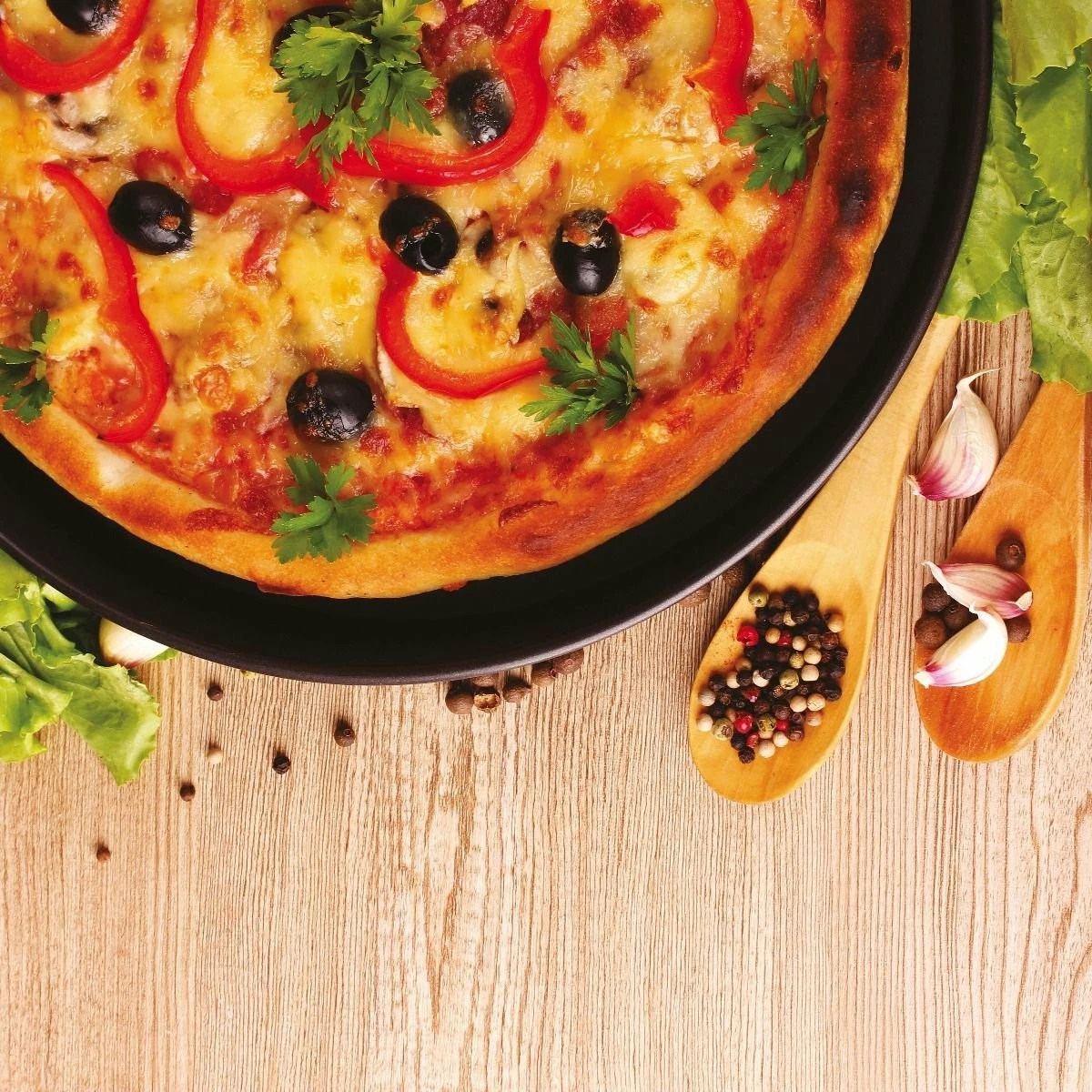 La Bellevie Blue Steel Pizza Pan | 15.75" 3 La Bellevie Blue Steel Pizza Pan | 15.75" - Image 2