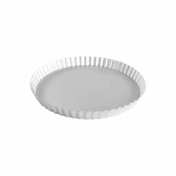 Fat Daddio's Fluted Tart Pan 18 (ga) 11" Removable Bottom 1" Deep -Baking pan Shop pft 11 02 fatdaddios