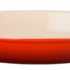 Le Creuset 1.7 Qt. Oval Heritage Au Gratin Dish | Cerise/Cherry Red -Baking pan Shop pg0400 2867 le creuset 1.7 quart heritage au gratin cerise red stoneware
