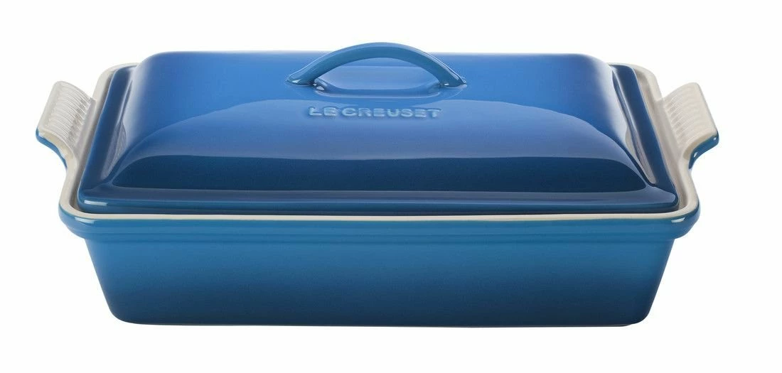 Le Creuset 4 Qt. Rectangular Heritage Covered Casserole | Marseille Blue