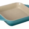 Le Creuset 9.5" Square Baking Dish | Caribbean Blue -Baking pan Shop pg1057s 2417