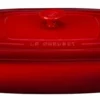 Le Creuset 3.5 Qt. Rectangular Covered Casserole | Cerise/Cherry Red -Baking pan Shop pg1148s3a 3267 le creuset 3.5 quart covered casserole dish cerise red cherry red