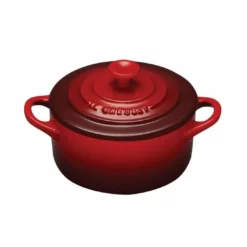 Le Creuset 8oz Round Mini Cocotte | Cerise/Cherry Red