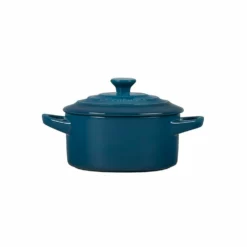 Le Creuset 8oz Round Mini Cocotte | Deep Teal -Baking pan Shop pg1160t 087d 2 1