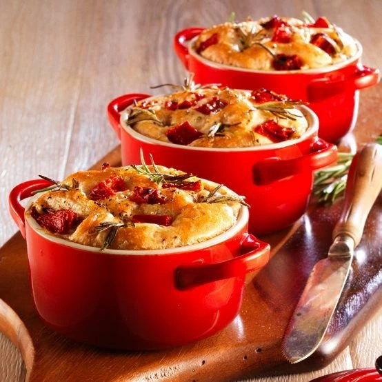 Le Creuset Mini Cocottes & Cookbook (Set Of 4) | Cerise/Cherry Red - Image 2