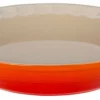 Le Creuset 9" Fluted Heritage Pie Dish | Flame Orange