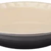 Le Creuset 9" Fluted Heritage Pie Dish | Oyster Grey -Baking pan Shop pg1855 237f 1