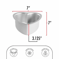 Fat Daddio's Aluminum Heart Cake Pan (6" X 3") -Baking pan Shop pht 63 specs fatdaddios