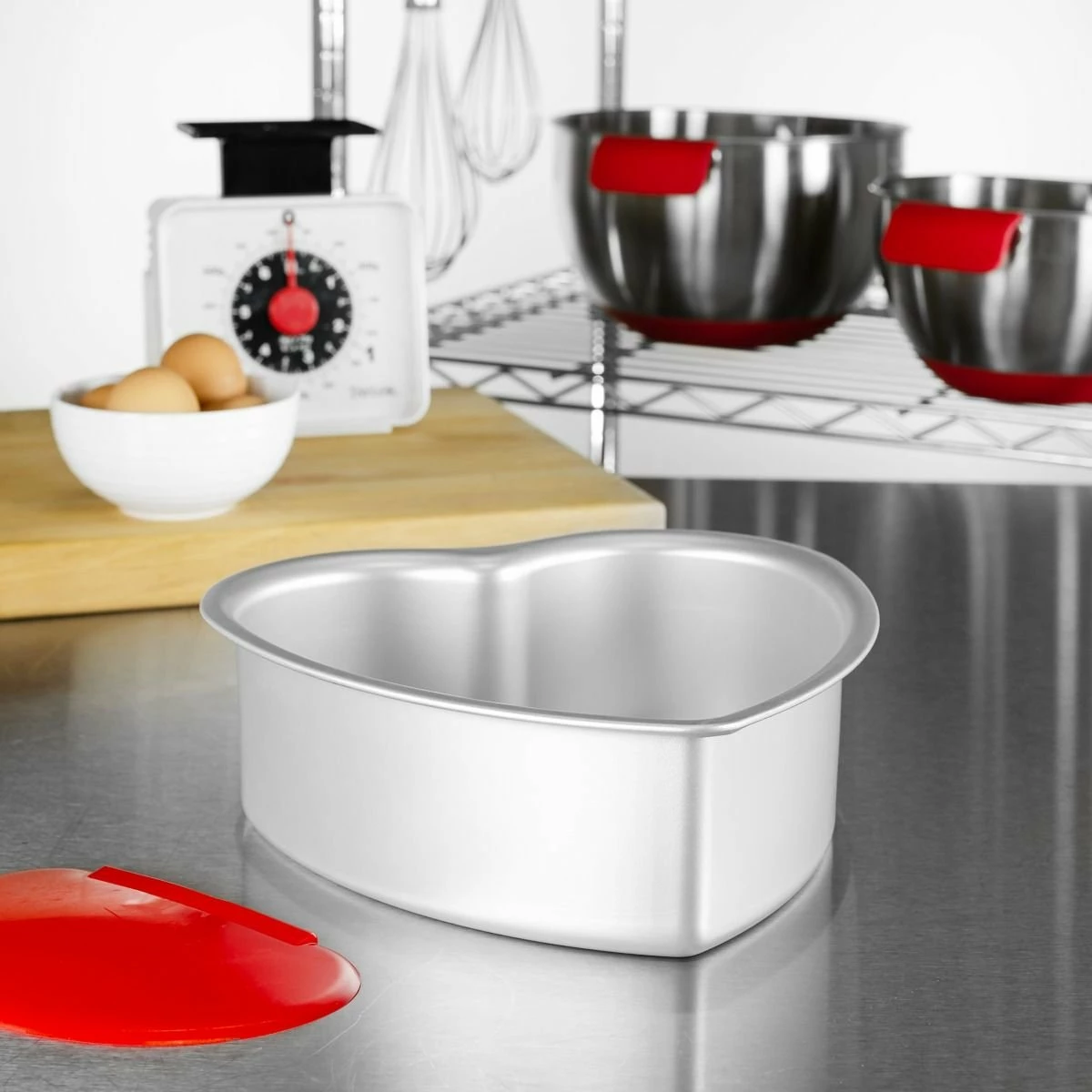 Fat Daddio's Aluminum Heart Cake Pan (8" X 3") 6 Fat Daddio's Aluminum Heart Cake Pan (8" X 3") - Image 4