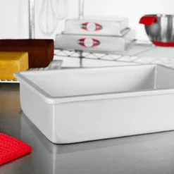 Fat Daddio's ProSeries Anodized Aluminum Cake Sheet Pan - 8" X 12" -Baking pan Shop pob 8123 lifestyle fatdaddios