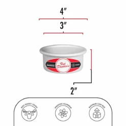 Fat Daddio's Round Cake Pan (3" X 2") -Baking pan Shop prd 32 pcc 32 specs fatdaddios