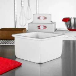 Fat Daddio's Square Cake Pan 6"x4" 9 Fat Daddio's Square Cake Pan 6"x4" -Baking pan Shop psq 664 lifestyle fatdaddios