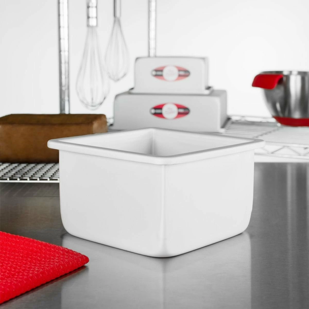 Fat Daddio's Square Cake Pan 6"x4" 6 Fat Daddio's Square Cake Pan 6"x4" - Image 4