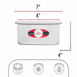 Fat Daddio's Square Cake Pan 6"x4" 7 Fat Daddio's Square Cake Pan 6"x4" -Baking pan Shop psq 664 specs fatdaddios