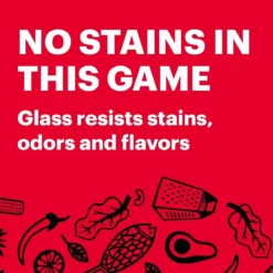 Pyrex Easy Grab 4-Piece Set With Lids | Red -Baking pan Shop py perfect for food benefit tile square 11