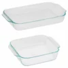 Pyrex Basics 2-Piece Baker Set -Baking pan Shop pyrex