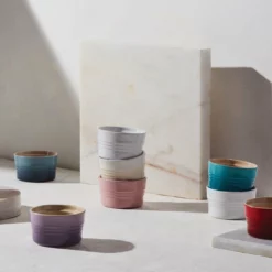 Le Creuset 7oz Stackable Ramekin | White -Baking pan Shop ramekins1 1