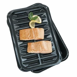 Range Kleen Porcelain Broil And Bake Pan 2-Piece Set | 8.5" X 13" -Baking pan Shop range kleen 2
