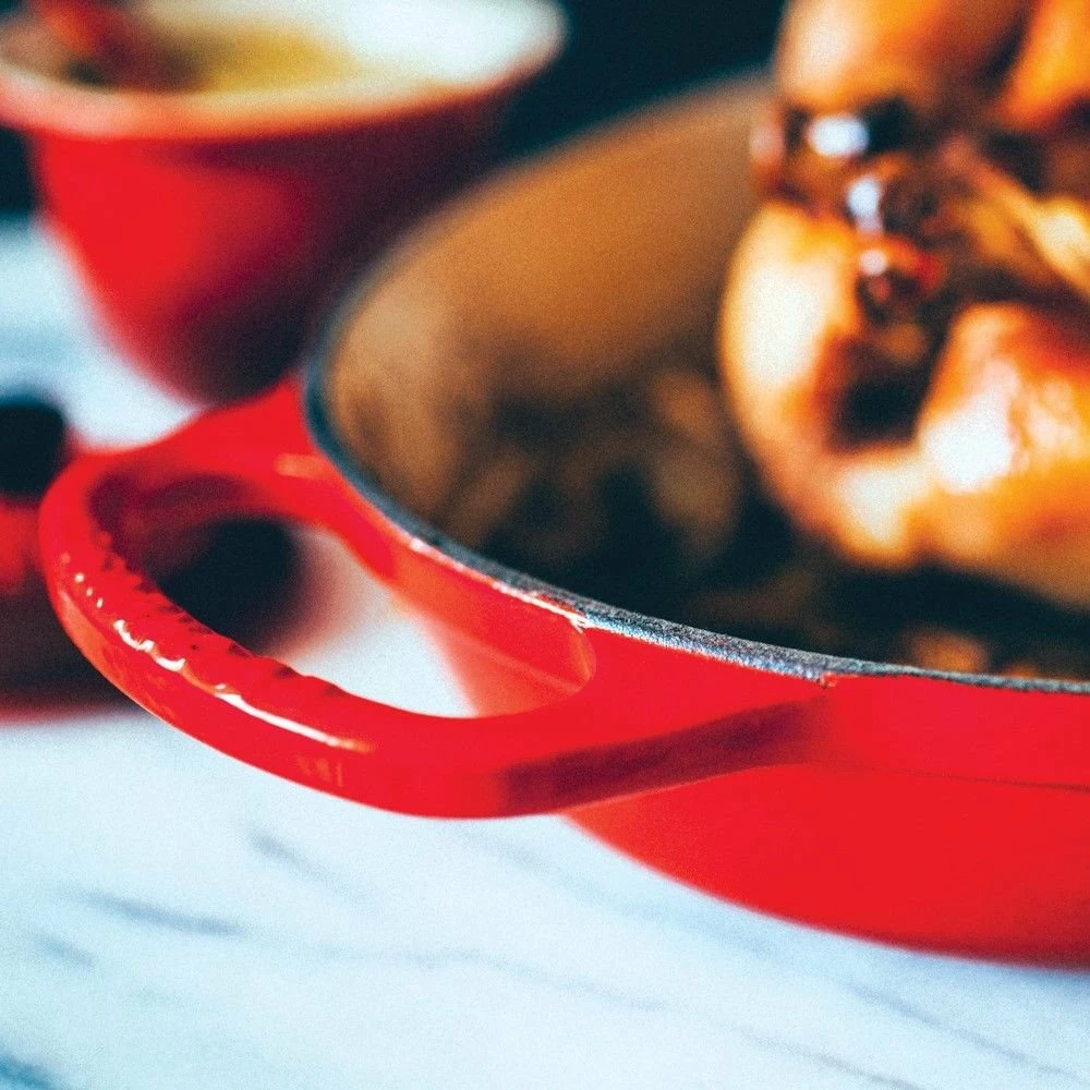 Le Creuset 3 Qt. Oval Signature Enameled Cast Iron Baker | Cerise/Cherry Red 10 Le Creuset 3 Qt. Oval Signature Enameled Cast Iron Baker | Cerise/Cherry Red - Image 8