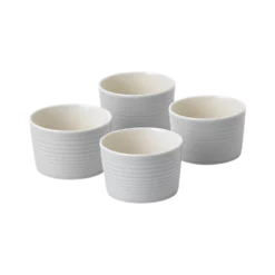 Royal Doulton Gordon Ramsay Maze Collection 9.5oz Ramekins (Set Of 4) | Light Grey