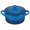 Le Creuset 14oz Round Mini Cocotte | Marseille Blue -Baking pan Shop rs14073 pg1160t 1459