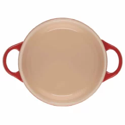 Le Creuset 14oz Round Mini Cocotte | Cerise/Cherry Red -Baking pan Shop rs14080 pg1160t 1467 4