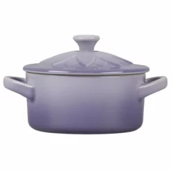 Le Creuset 8oz. Mini Round Cocotte With Flower Lid | Provence -Baking pan Shop rs15812 flowercocotte provence 2