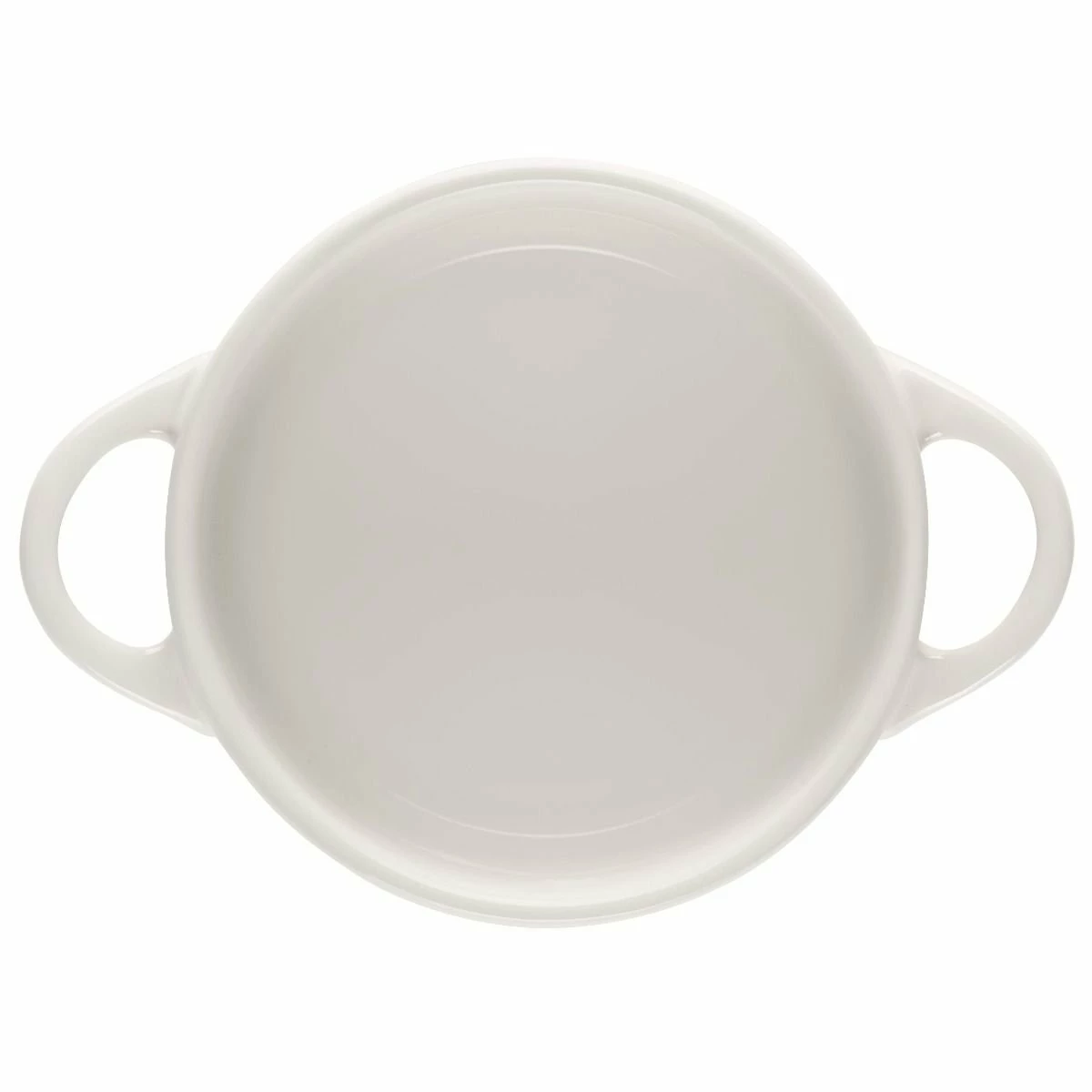 Le Creuset 8oz. Mini Round Cocotte With Flower Lid | White 6 Le Creuset 8oz. Mini Round Cocotte With Flower Lid | White - Image 4