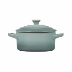 Le Creuset 8oz Round Mini Cocotte | Sea Salt -Baking pan Shop rs17089 pg1160t 08717 2 lpr