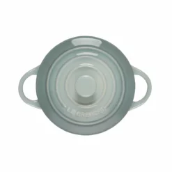 Le Creuset 8oz Round Mini Cocotte | Sea Salt -Baking pan Shop rs17090 pg1160t 08717 3 lpr