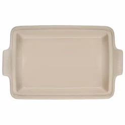 Le Creuset 4 Qt. Rectangular Heritage Covered Casserole | Sea Salt -Baking pan Shop rs17095 pg07053a 33717 4 lpr