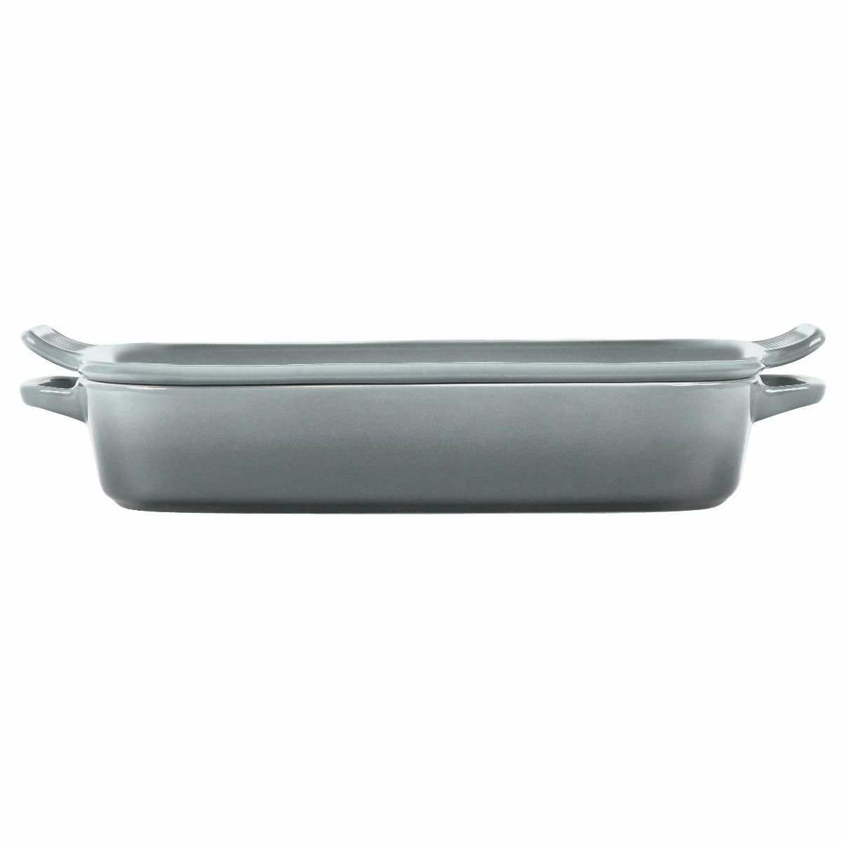 Le Creuset 2.75 Qt. Rectangular Dish With Platter Lid | Sea Salt 6 Le Creuset 2.75 Qt. Rectangular Dish With Platter Lid | Sea Salt - Image 4
