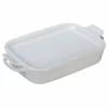 Le Creuset 2.75 Qt. Rectangular Heritage Baking Dish With Platter Lid | White -Baking pan Shop rs5684 pg2015 1316