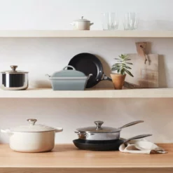 Le Creuset 2.5 Qt. Square Heritage Covered Casserole | Sea Salt -Baking pan Shop rs9199 spring 2019 shelf 0981 lpr