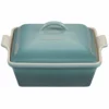 Le Creuset 2.5 Qt. Square Heritage Covered Casserole | Sea Salt 2 Le Creuset 2.5 Qt. Square Heritage Covered Casserole | Sea Salt -Baking pan Shop rs9520 pg08053a 23717 v1 current lpr