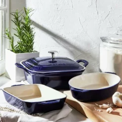 Staub 4-Piece Baking Dish Set | Dark Blue -Baking pan Shop staub5