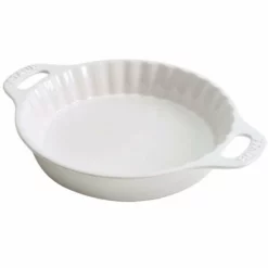 Staub 9" Ceramic Pie Dish | White
