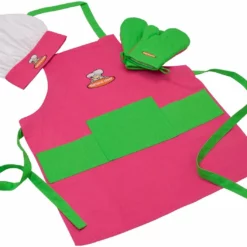 Curious Chef TCC50187 Kid's Textile Set - Pink And Green