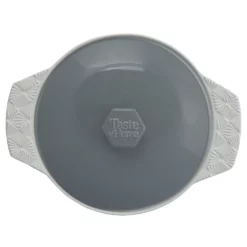 Range Kleen Taste Of Home Stoneware Round Casserole Dish 12 Range Kleen Taste Of Home Stoneware Round Casserole Dish -Baking pan Shop te120g 2qt round casserole top view
