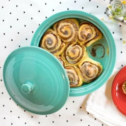 Fiesta® Small Covered Casserole/Tortilla Warmer | Daffodil -Baking pan Shop tortilla warmer cinnamon roll 1500x